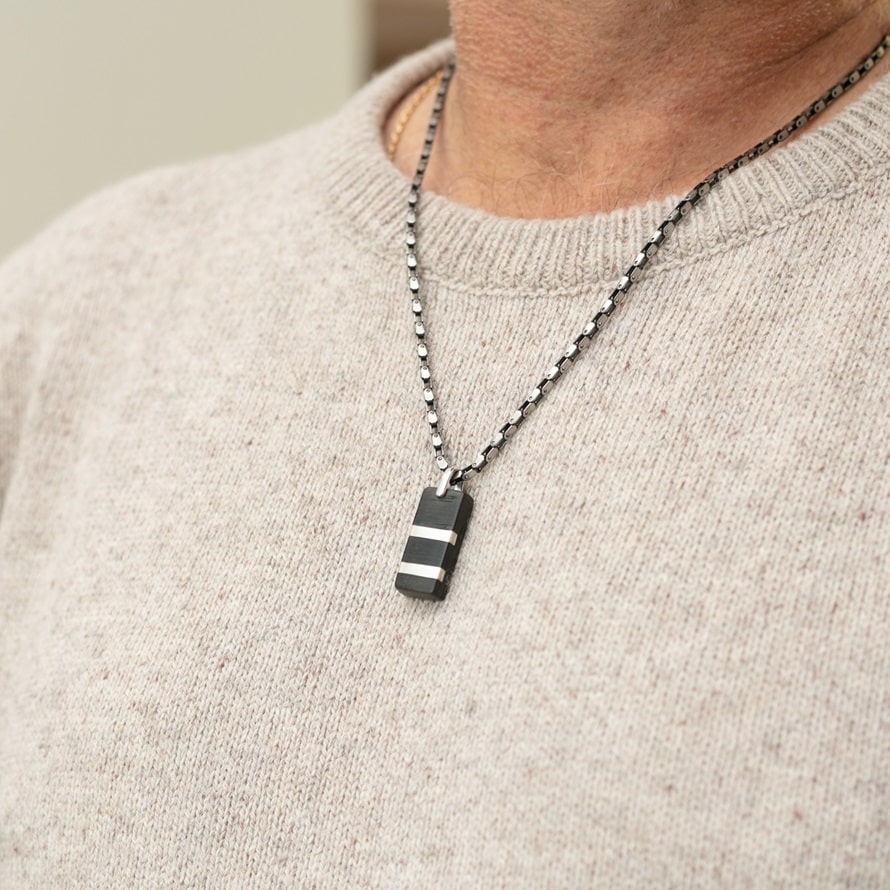 Necklace Collier Homme Original Pendentif Chaine Homme Argent